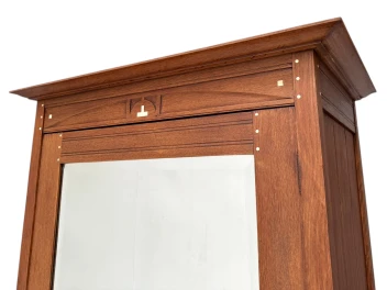 Arts & Crafts One-Door Armoire or Wardrobe Onder den Sint Maarten Style, 1900s